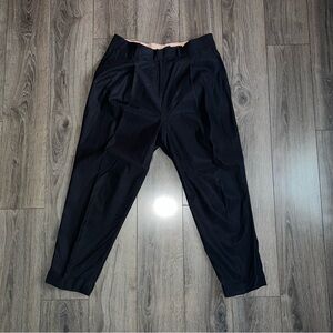 COS Women’s Dark Blue Dress Cropped Trousers Navy Pants